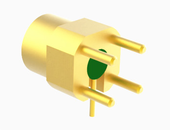 Mini SMP/SSMP série macho ângulo direito superfície Mount Kovar Pin PCB Solder RF conector