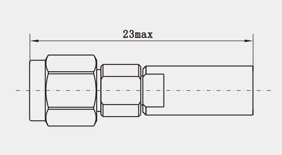 1.0mm Series Stainless Steel Male Plug RF Cable Connector for MF152A