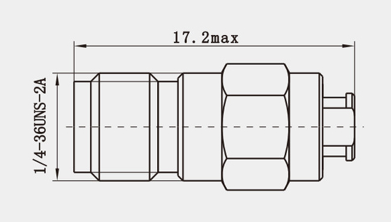 High Performance K2.92 Female Stainless Steel RF Connector For CXN3506/MF108A Cable