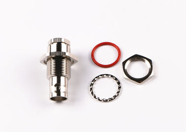 50 Ohm Female Socket BNC Cable Connector , BNC Crimp Connector Straight Type
