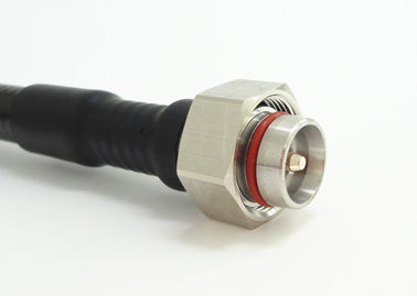 4.3-10 Male RF Coaxial Connector Straight Clamping Connectors 50Ω Impedance