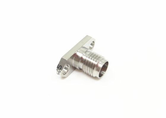 Furos fêmeas folheados a níquel de 2.92mm K os 2 flangeiam conector da onda de milímetro do parafuso da montagem (MMW)