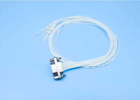 Temperatura de Operação -55C- +125C Conector Micro D de Liga de Alumínio Receptáculo Fêmea Com Cabo de Acoplamento Fio Branco 0,1mm2-0,15mm2