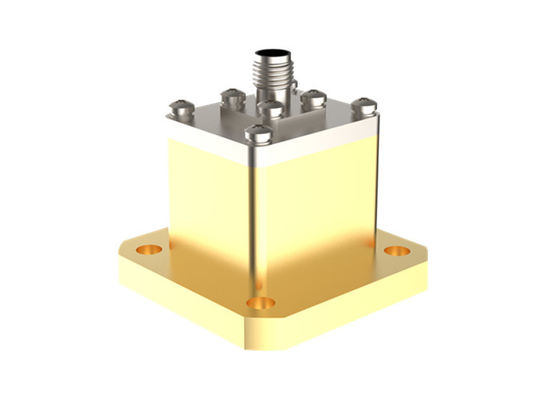 9.84-15GHz WR75 para Adaptador de Guia de Ondas de Lançamento Final SMA Fêmea para Coaxial Latão SMA/BJ120-KFE