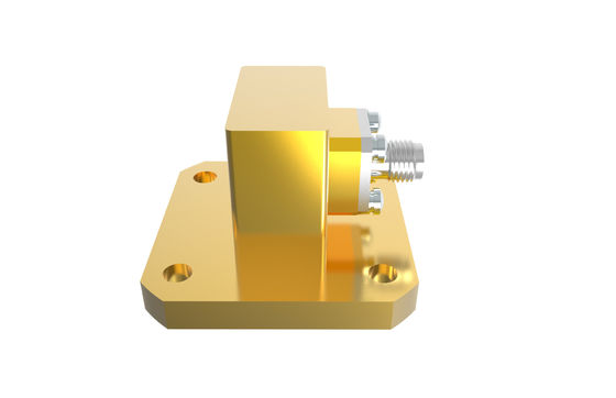 9.84GHz~15GHz WR75 para SMA Feminino Ângulo Direito Guia de Ondas para Adaptador de Coax SMA/BJ120-KF6