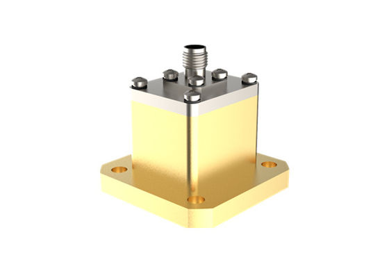 11.9GHz~18GHz WR62 para SMA Female End Launch Waveguide To Coax Adapter SMA/BJ140-KFE
