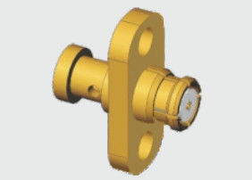 Isolador de PTFE SMP Fêmea 2 Furos Montagem em Flange Conector de Cabo Acoplamento Cabo 0.047