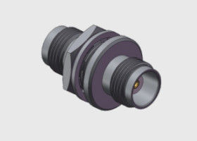 Adaptador TNC Jack de 50 Ohm para TNC Jack, TNC Fêmea para Fêmea com Montagem por Parafuso em Painel, faixa de frequência de operação ideal DC-11GHz