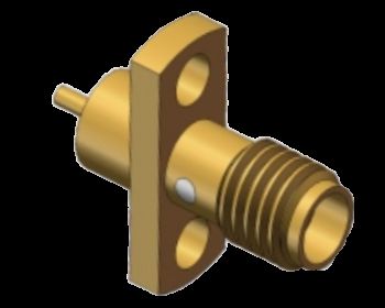 50 Ohm Flange Mount SSMA / Mini SMA Female RF Coax Connector Até 18GHz