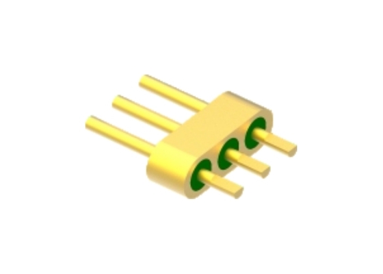 Conector de cabeçalho hermético de 3 pinos com superfície de ligação plana de fresagem MC-1412-JH