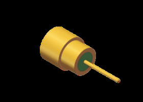 SMPS Conector masculino de PCB 60GHz 50Ω Revestido de ouro RF coaxial