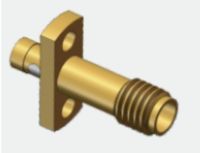 18GHz 50Ω SSMA Female Mini SMA Jack 2 Hole Flange Mount RF Coaxial Cable Connector Mating for CXN3506 Flexible Cable