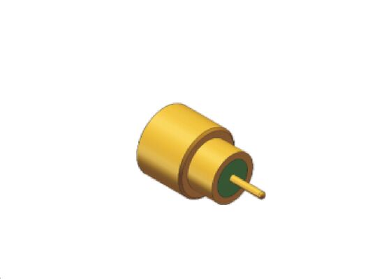 Mini SMP SMPM RF Connector Kovar Alloy Gold Plated Full Detent Macho 40GHz 50 Ohm com Sinterização de Vidro para Soldagem em PCB