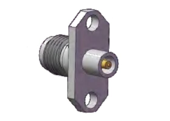 SS Shell 40GHz 2.92mm RF Connector K Socket Flange Mount Hole Spacing.480 polegadas (12.2mm)
