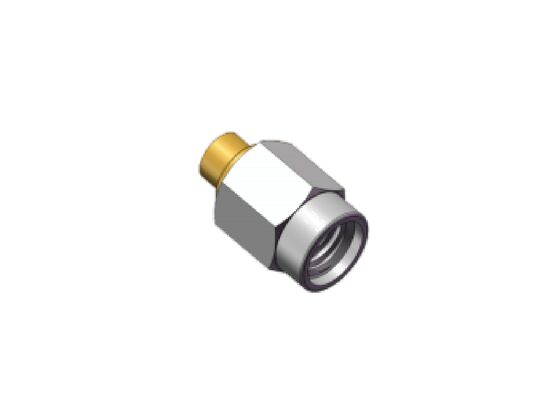 50Ω Aço Inoxidável 18GHz SSMA Macho Mini SMA RF Conector Coaxial Cabo Acoplamento para Cabo .086, RG405