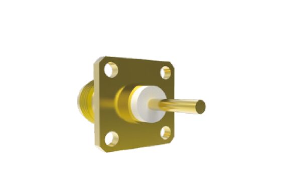 conectores aeroespaciais fêmeas do RF da montagem quadrada da flange de 50Ω 11GHz TNC com baixa perda de inserção 0.3dB máximo
