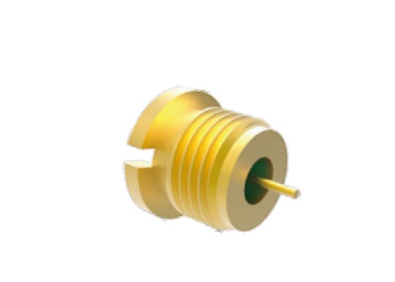 50Ω 40GHz SMP macho hermeticamente selado conector de anteparo conectores RF aeroespaciais com baixa perda de inserção