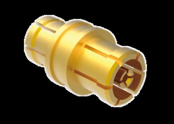 50Ω 40GHz SMPM Jack para conectores RF aeroespaciais do adaptador Jack com baixa perda de inserção