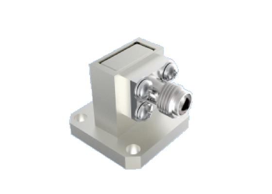 BJ320/WR 28 Guia de onda para adaptador de tipo K de 2,92 mm 26.4GHz~38GHz Conectores RF aeroespaciais de ângulo reto usando a banda Ka