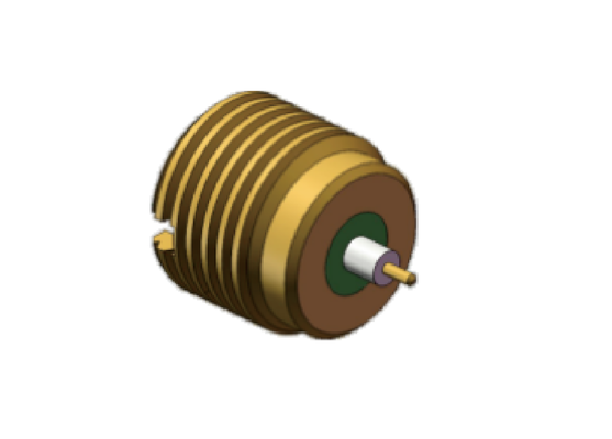 Furo liso hermético 40GHz do anteparo masculino do conector hermético de SMP RF da liga de Kovar de 50 ohms com parafuso M5X0.5-6g