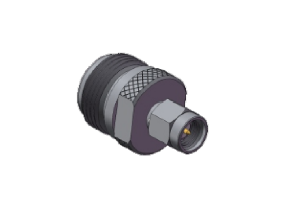 Adaptador Conector Coaxial RF de Alta Qualidade N Fêmea Reta para SMA Macho de Grau Industrial até 11GHz