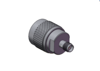 Adaptador Conector RF Coaxial Tipo N Macho Reto para SMA Fêmea até 18GHz