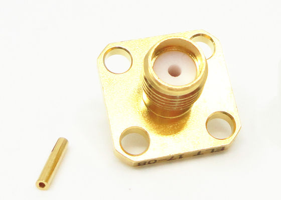 Conectores de cabo coaxial de RF Ligação de solda 50 Ohm Conector de conector feminino SMA Jack para cabo RG405