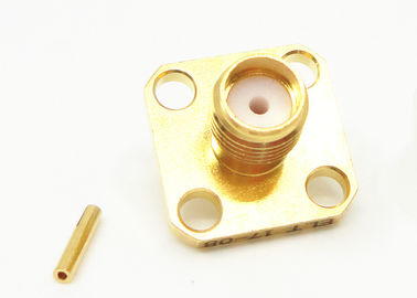 Conectores de cabo coaxial RF Solda Anexo 50 Ohm Fêmea SMA Conector
