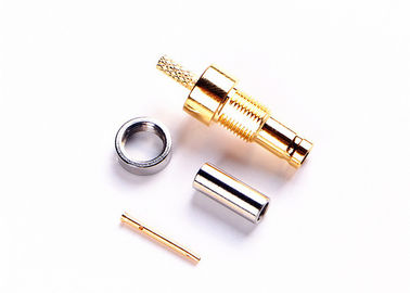 50 ou 75 ohms SAA 1.0/2.3 CC4 Pressão-no conector de cabo de bronze do RF com anel-O
