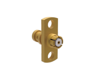 Montagem em painel de montagem em flange de 2 furos SMP 50ohm acoplada para cabo CXN3657