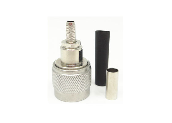 N datilografa a conector do co-axial do ângulo direito o gênero masculino boa característica elétrica