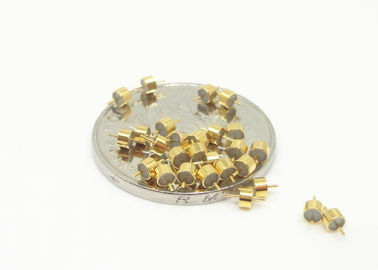 Conectores de vedação de vidro revestido de ouro para vedação de metal com um único pin 50 Ohm RF Feedthroughs JM2516N