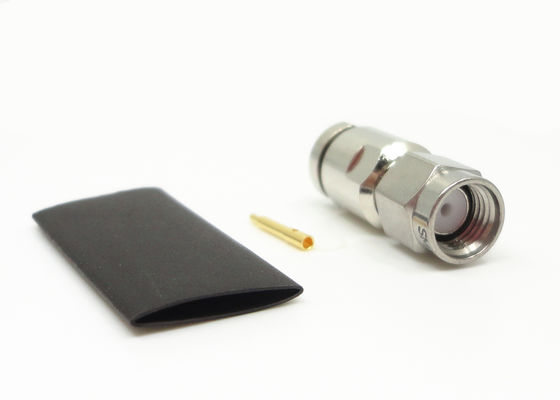 50 Ohm SMA Direito Adaptador de Plug Macho RG142 Cabo