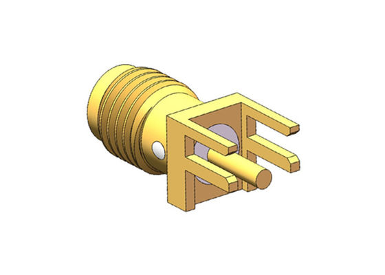 C.C. ao conector Jack Solder fêmea da montagem SMA RF do PWB 18GHz