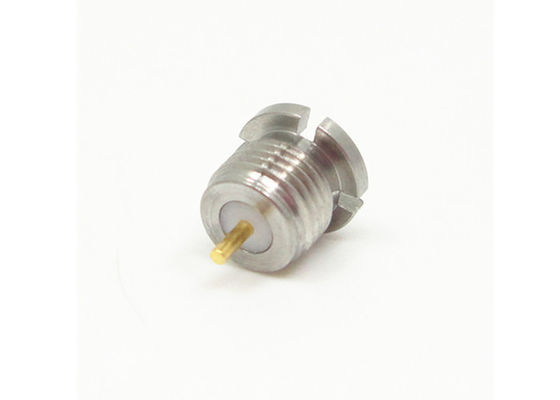 Conector macho de aço inoxidável de SMP Linha-no conector reto do RF do terminal da montagem
