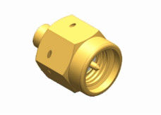 Conector co-axial do RF da solda de pouco peso da tomada masculina do conector de SMA RF