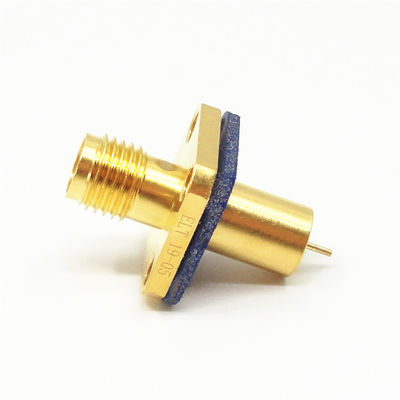 Montagem hermético do furo do conector fêmea quatro do selo SMA da passagem do isolador de vidro