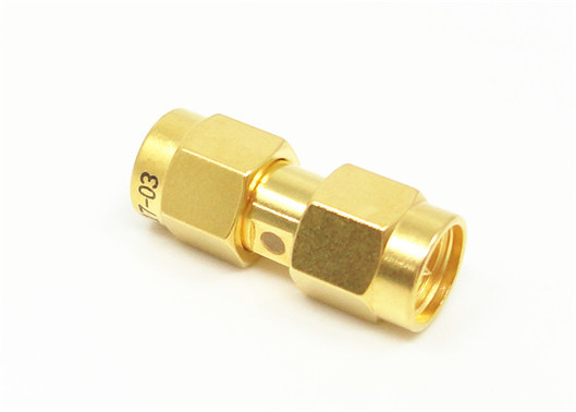 50Ω de latão Placado em ouro SMA RF Adaptador Berílio Contatos de bronze
